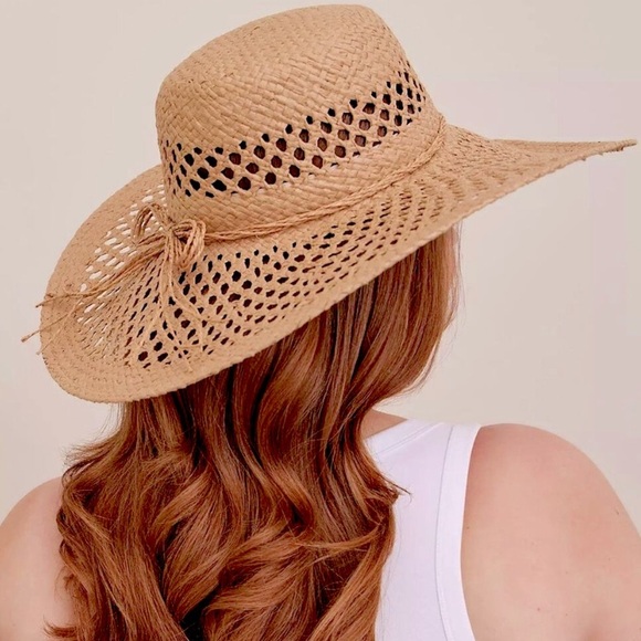 Torrid Tan Woven Sun Hat - Picture 1 of 6